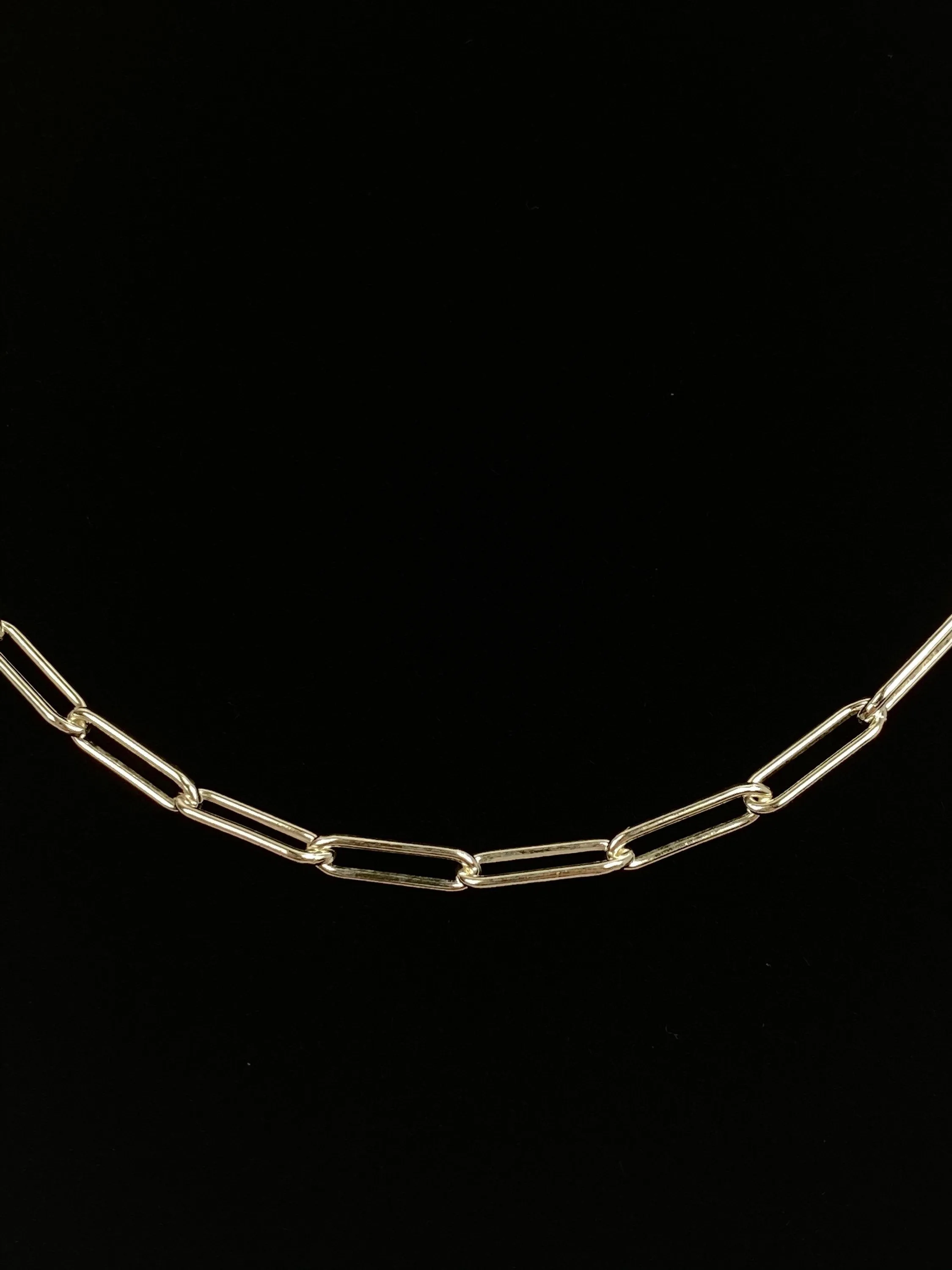 Flawless 20” 12mm x 3mm Sterling Silver Elongated Flat Cable Chain, Sku:S4002LC-20