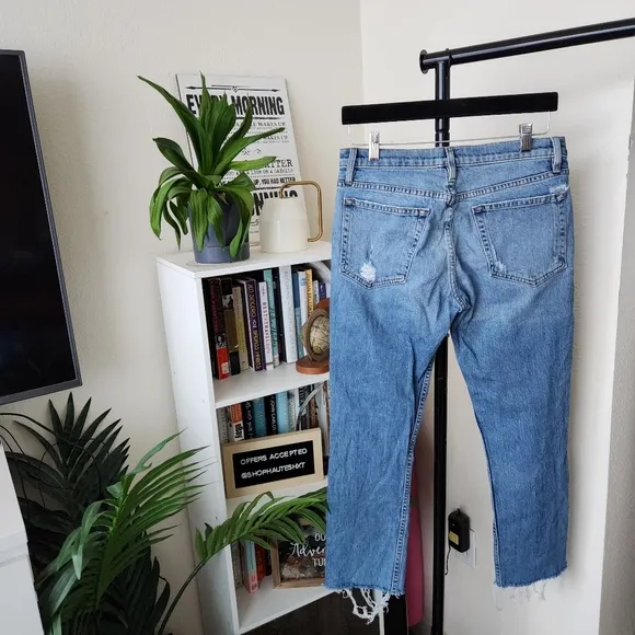 Frame Heritage L' Homme Slim Straight Leg Cropped Jeans,