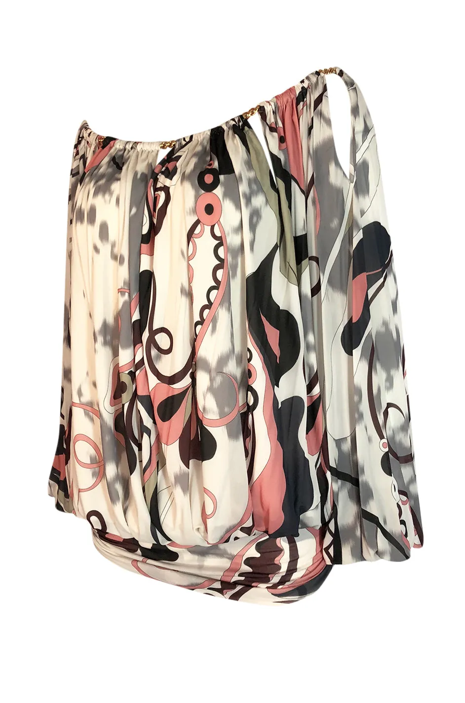 F/W 2014 Peter Dundas for Emilio Pucci Runway Printed Jersey Top