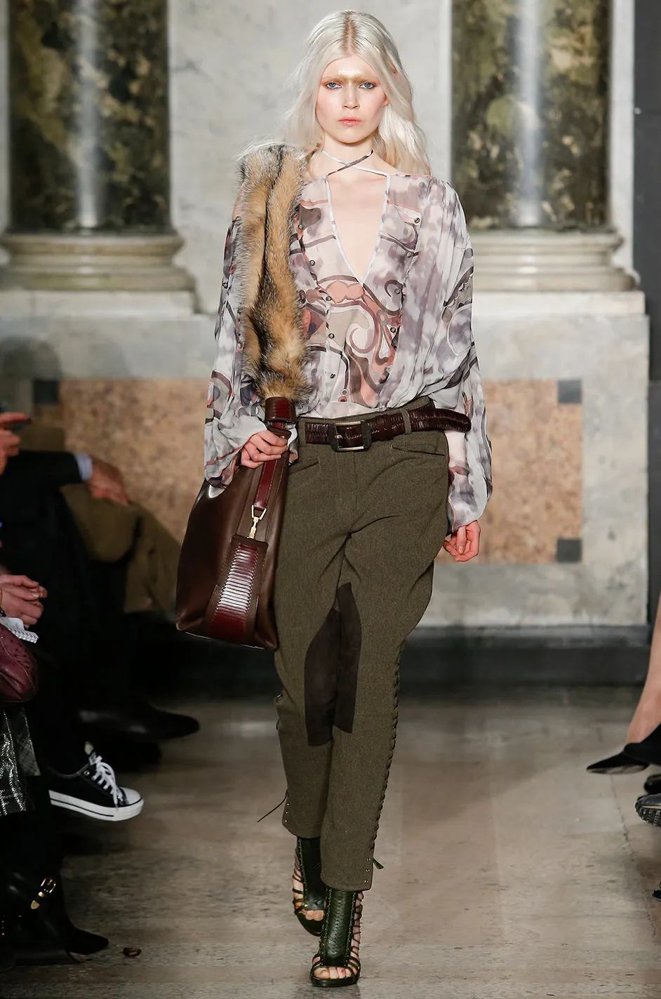F/W 2014 Peter Dundas for Emilio Pucci Runway Printed Jersey Top