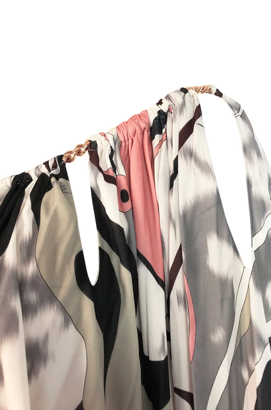F/W 2014 Peter Dundas for Emilio Pucci Runway Printed Jersey Top