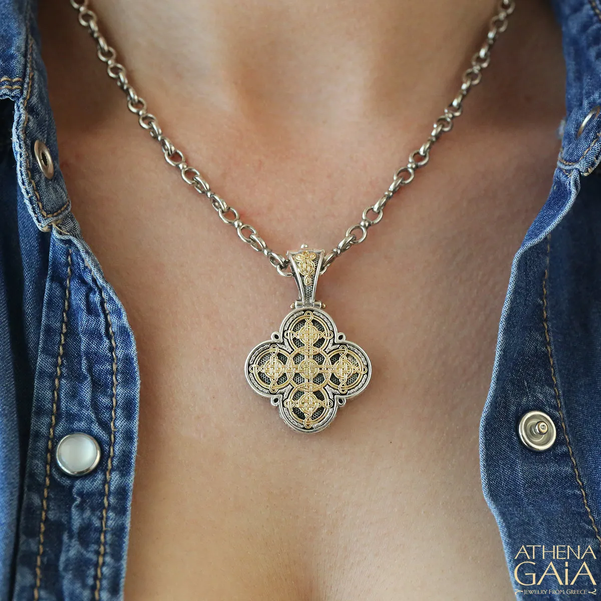 Gaelic Celtic Knot Filigree Cross