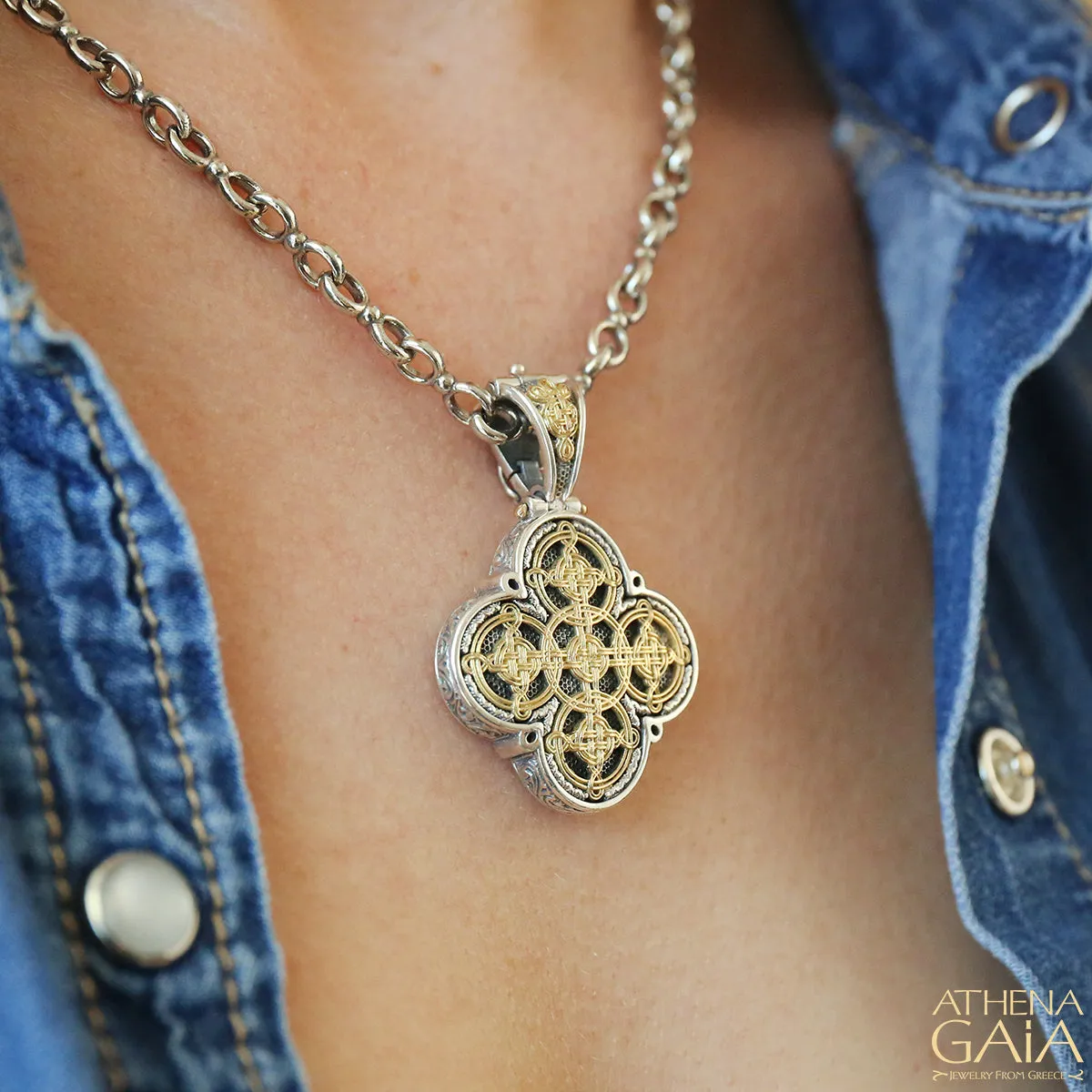 Gaelic Celtic Knot Filigree Cross