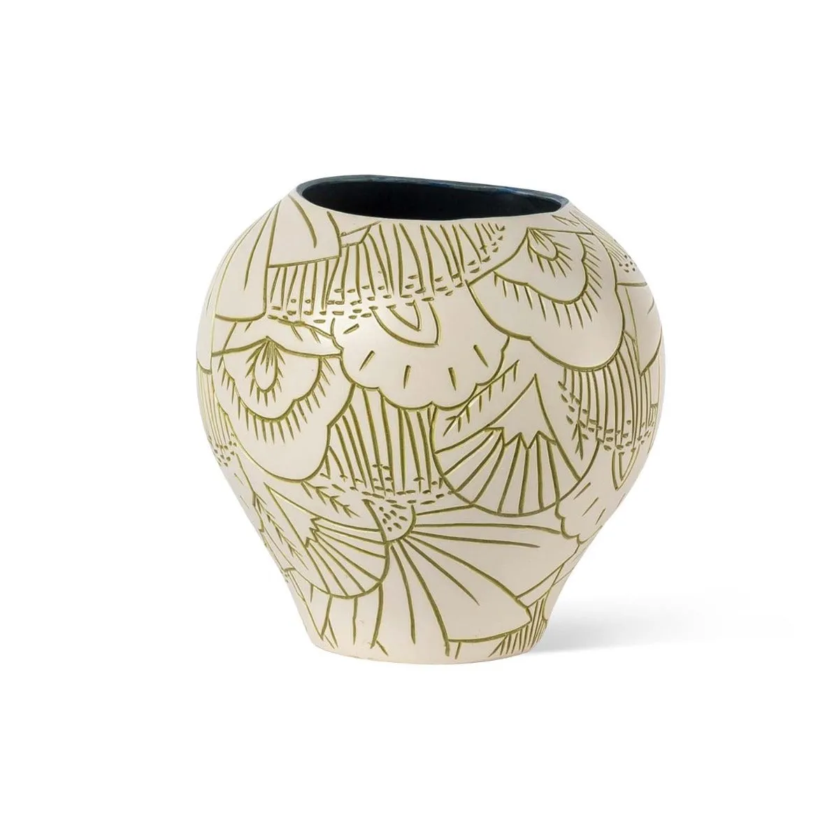 Garden Bud Green Vase 7.75"