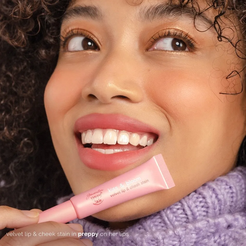 Generation Happy Skin Kiss & Bloom Velvet Lip & Cheek Stain in Preppy