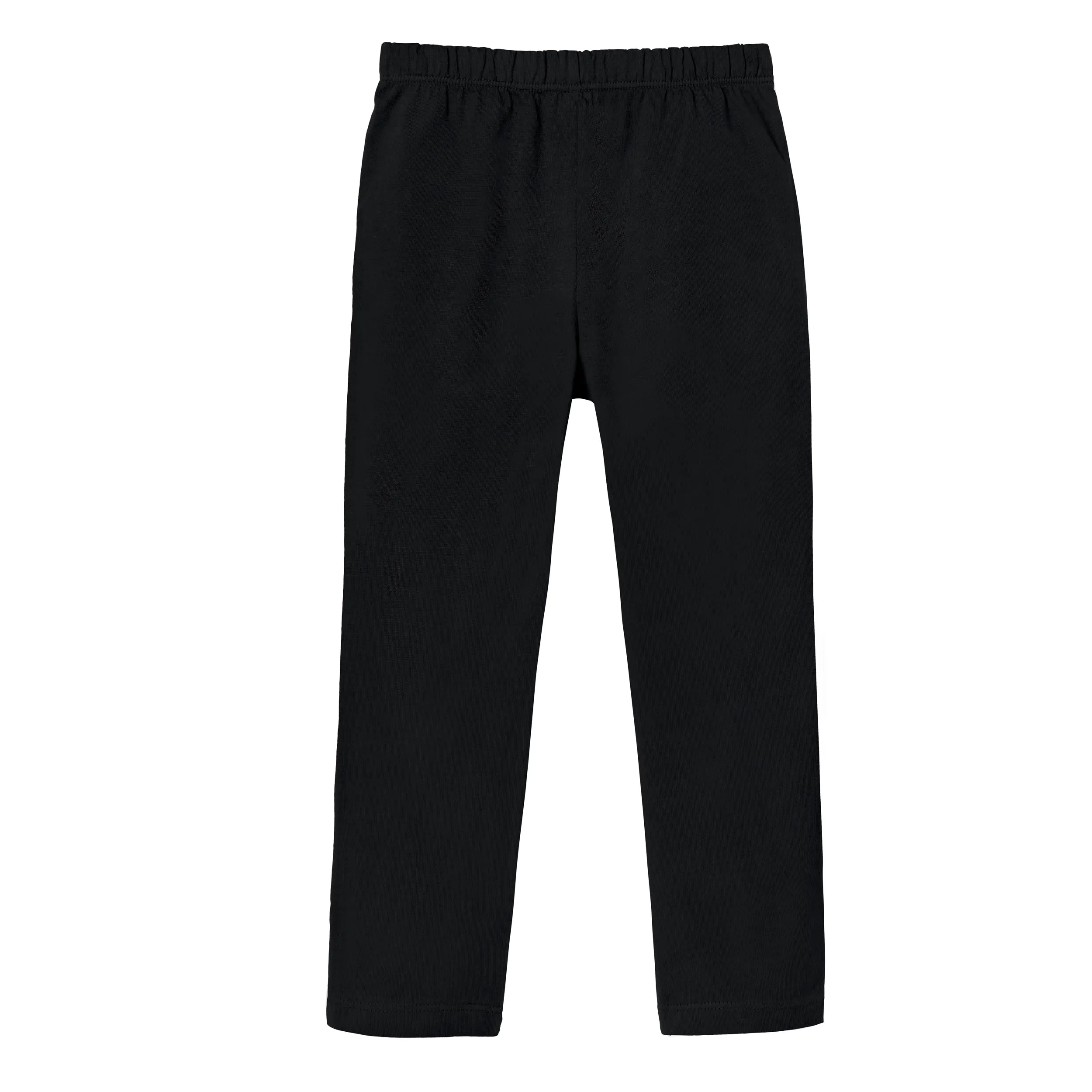 Girls Soft Cotton UPF 50  Jersey Pocket Pants | Black