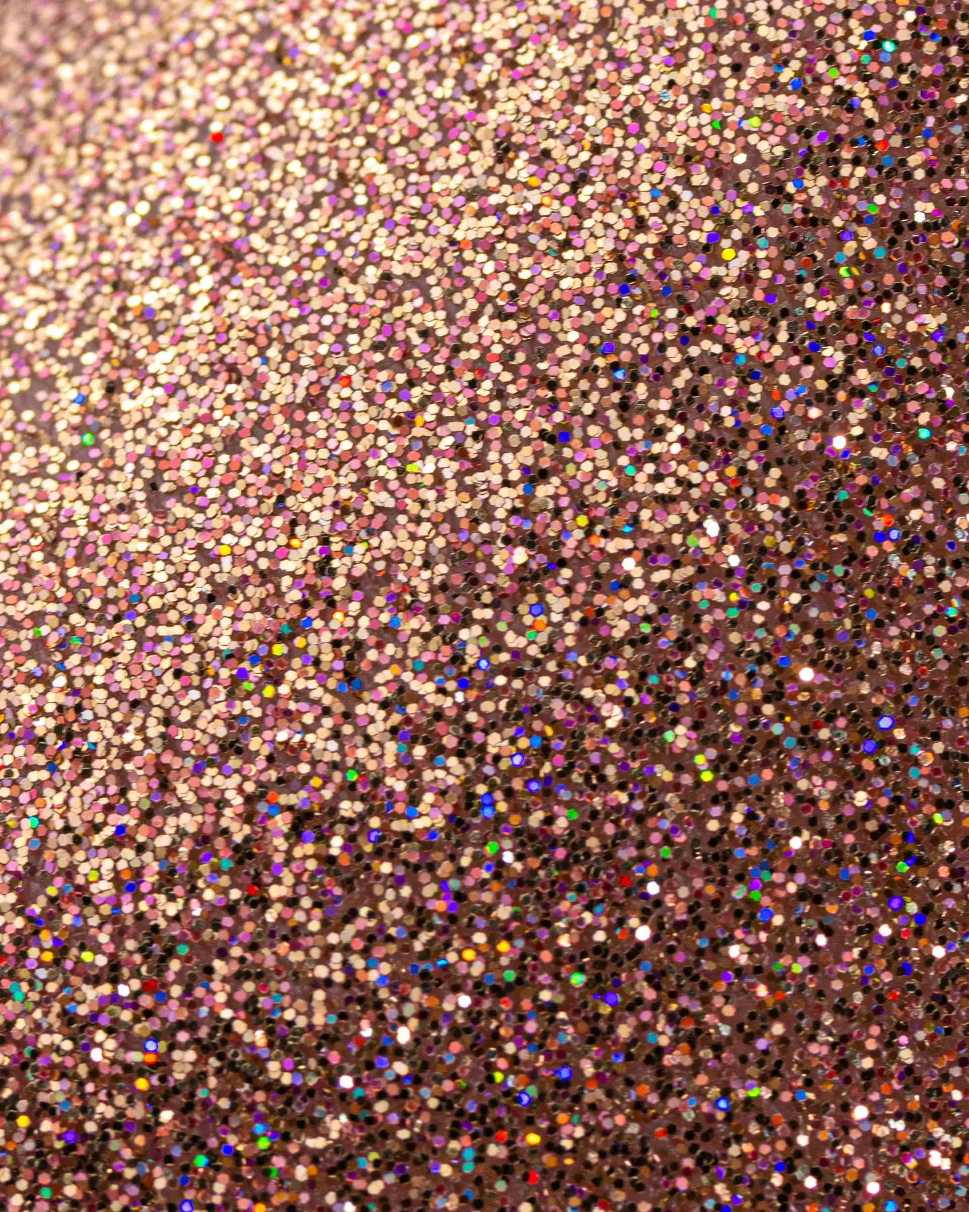 Golden Rose Holographic Glitter