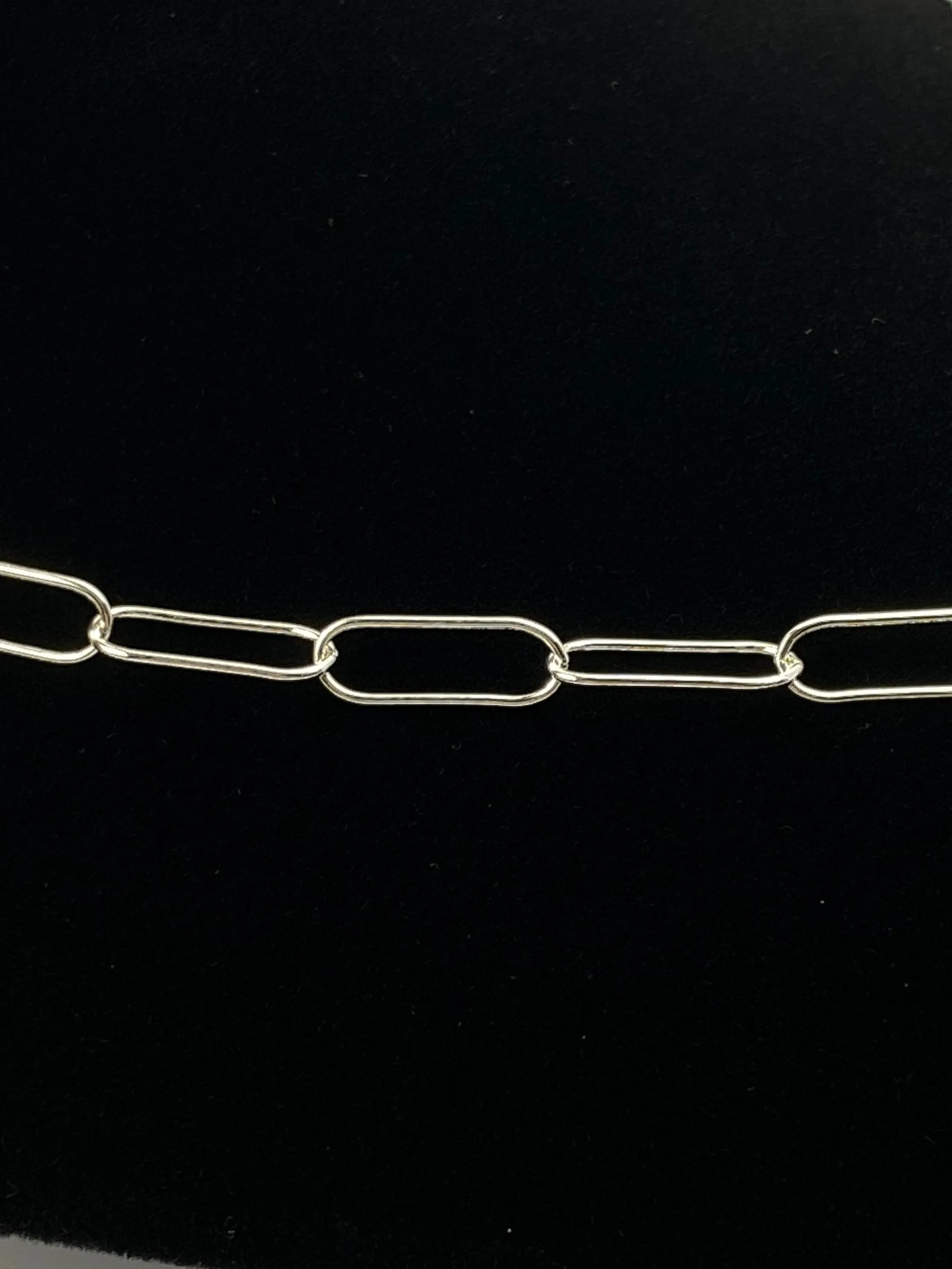Gorgeous 18” 5mm X 15mm Sterling Silver Elongated Flat Cable Chain, Sku SM768LC-18