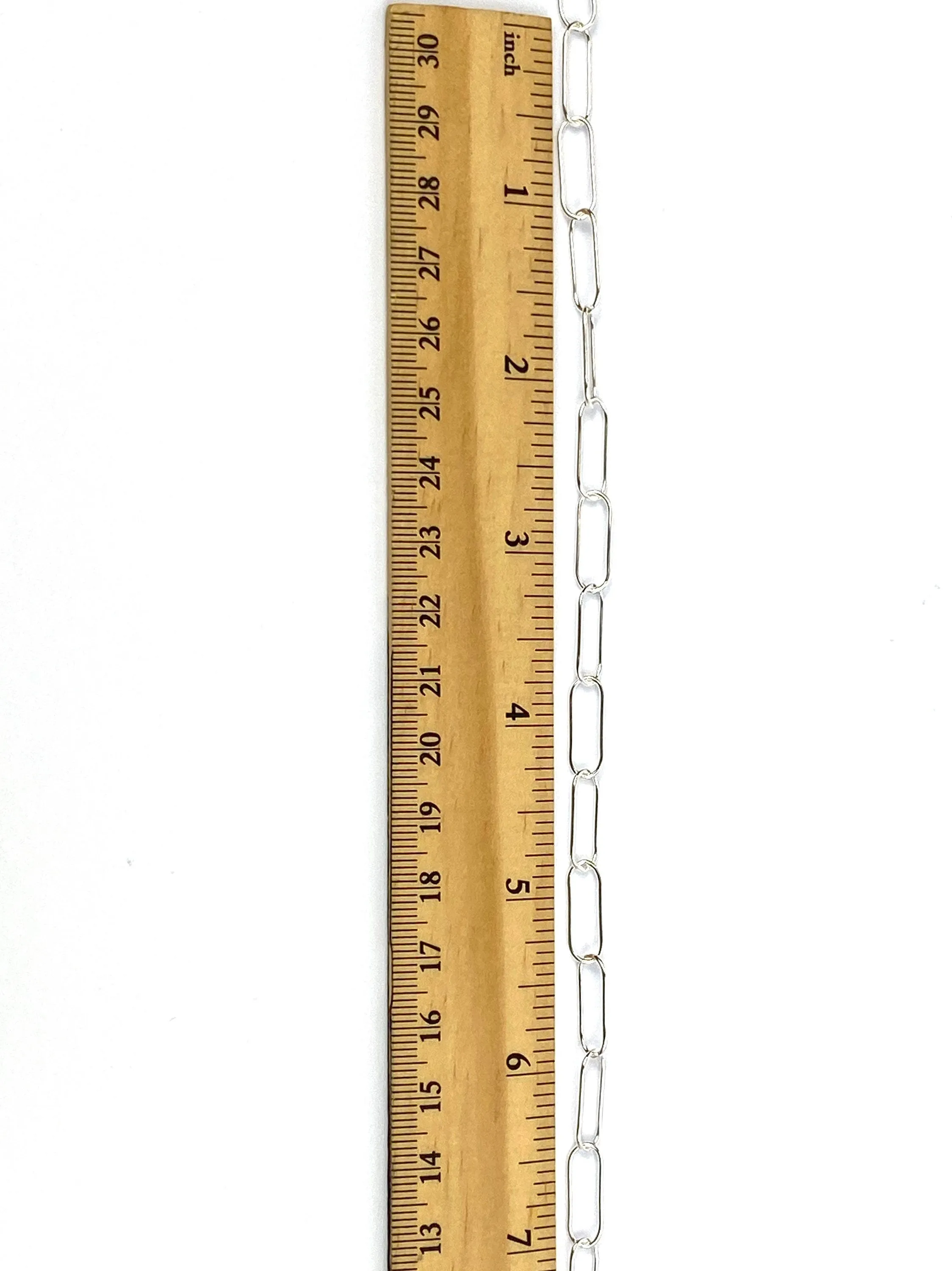 Gorgeous 18” 5mm X 15mm Sterling Silver Elongated Flat Cable Chain, Sku SM768LC-18