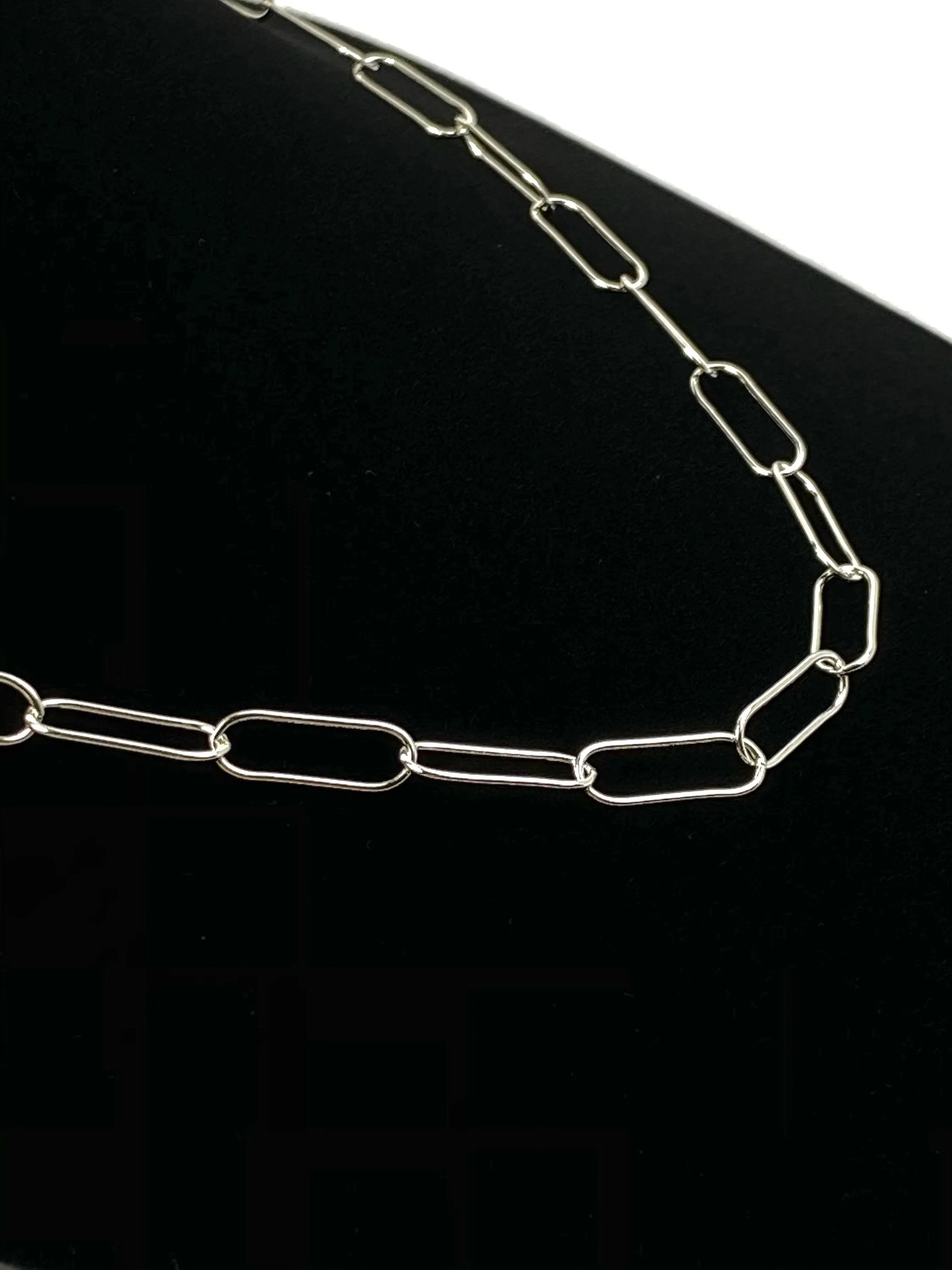 Gorgeous 18” 5mm X 15mm Sterling Silver Elongated Flat Cable Chain, Sku SM768LC-18