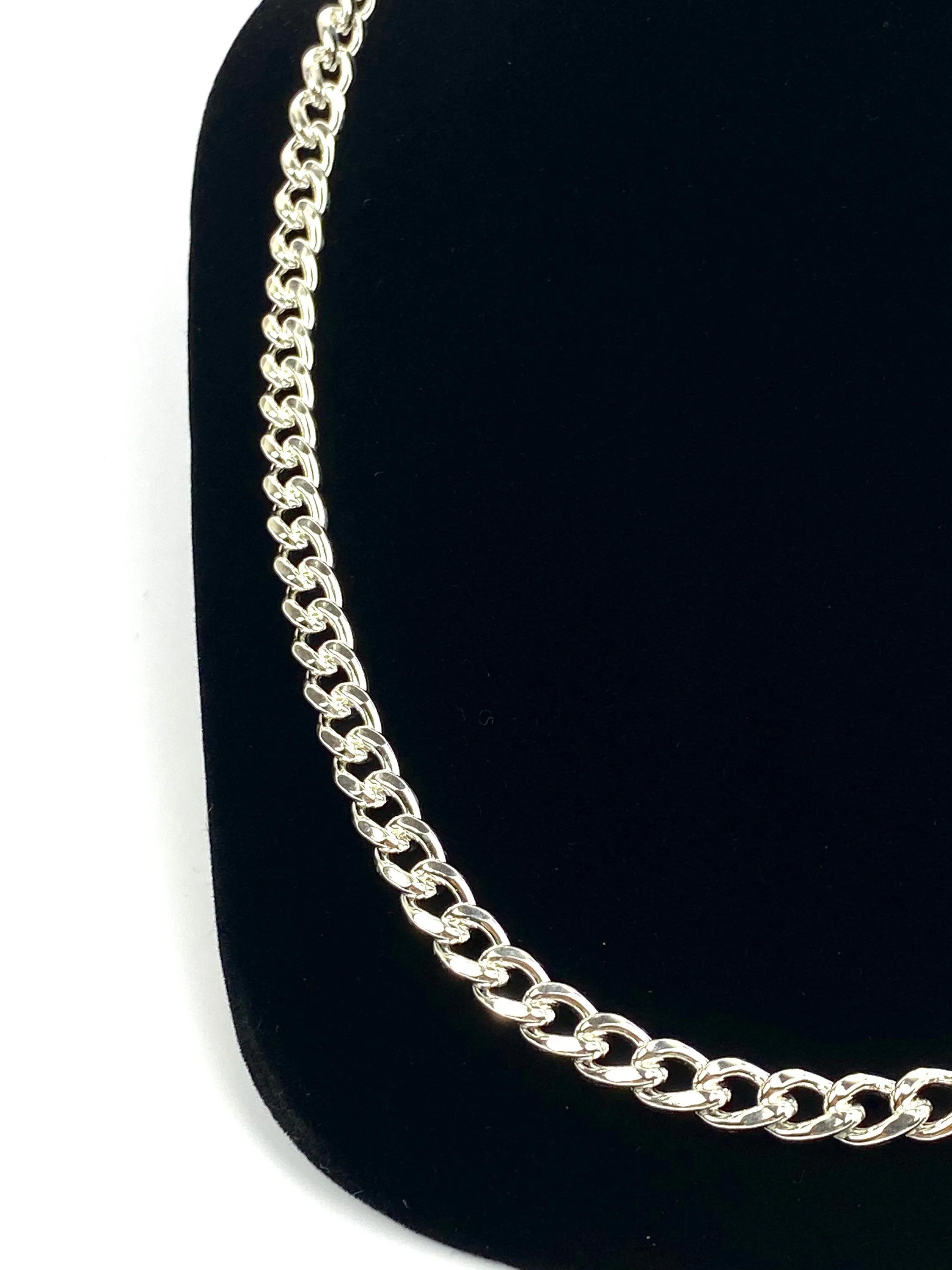 Gorgeous 22” Sterling Silver Curb Chain, Sku SM95LC-22
