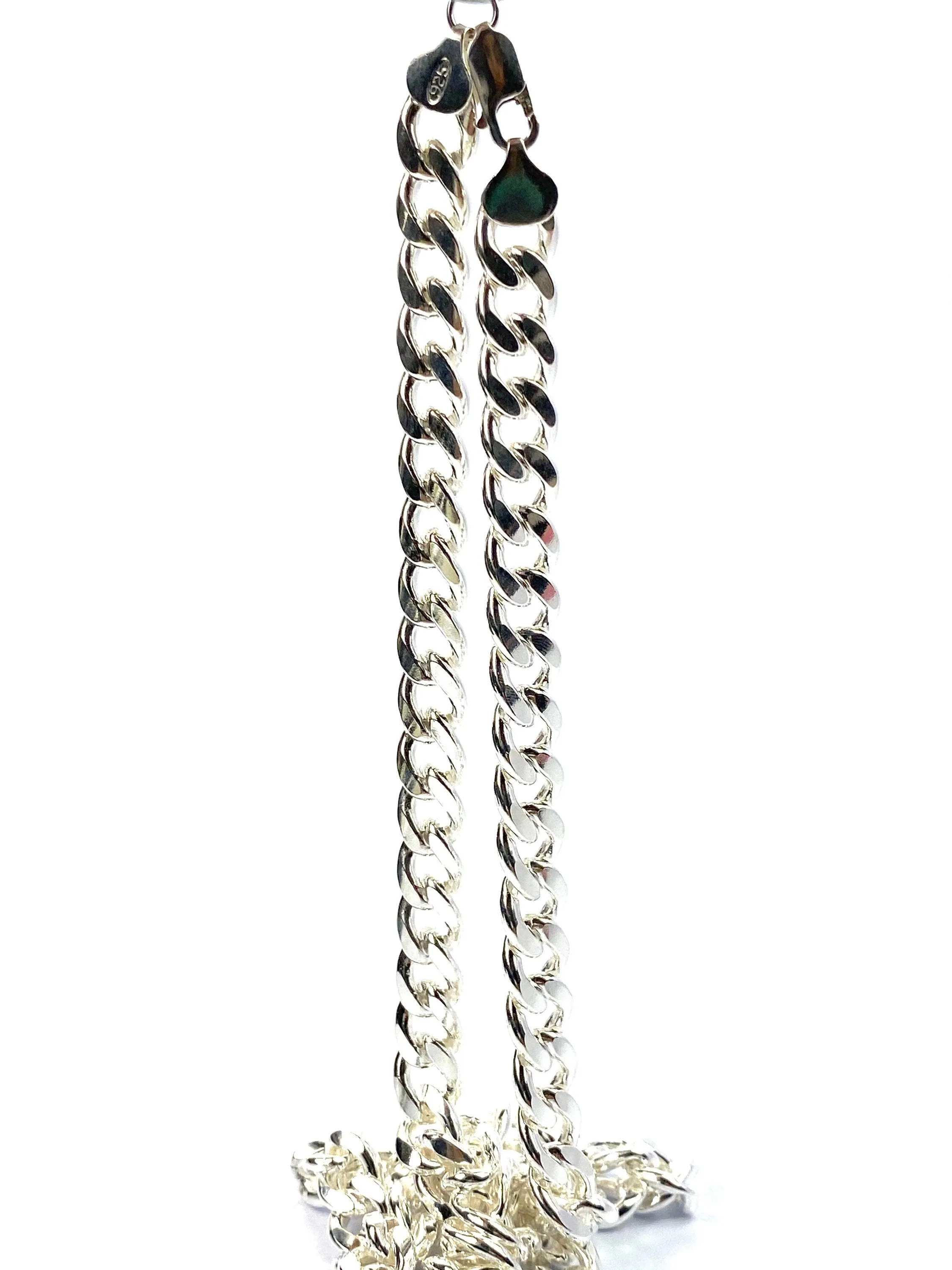 Gorgeous 24” Sterling Silver Curb Chain, Sku: SM95LC-24
