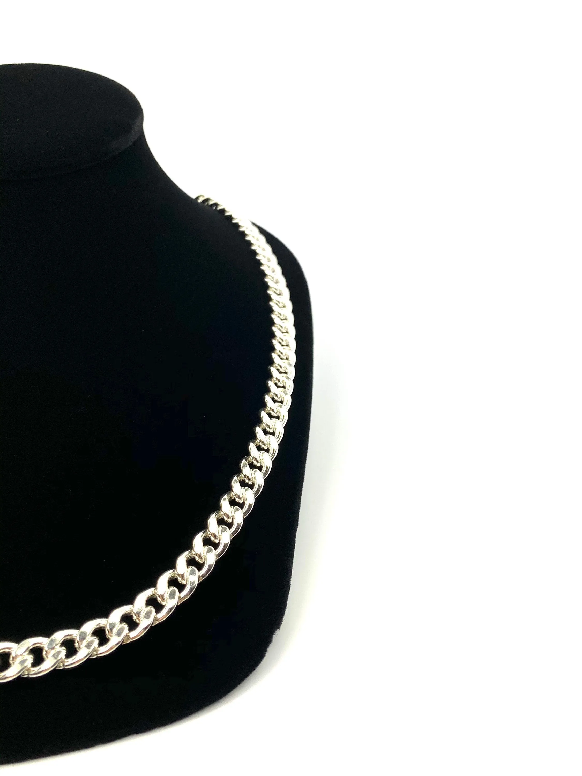 Gorgeous 24” Sterling Silver Curb Chain, Sku: SM95LC-24