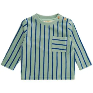 Green Stripe Velvet Jumper