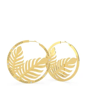 Guess Tropical Sun Gold Disc Earrings