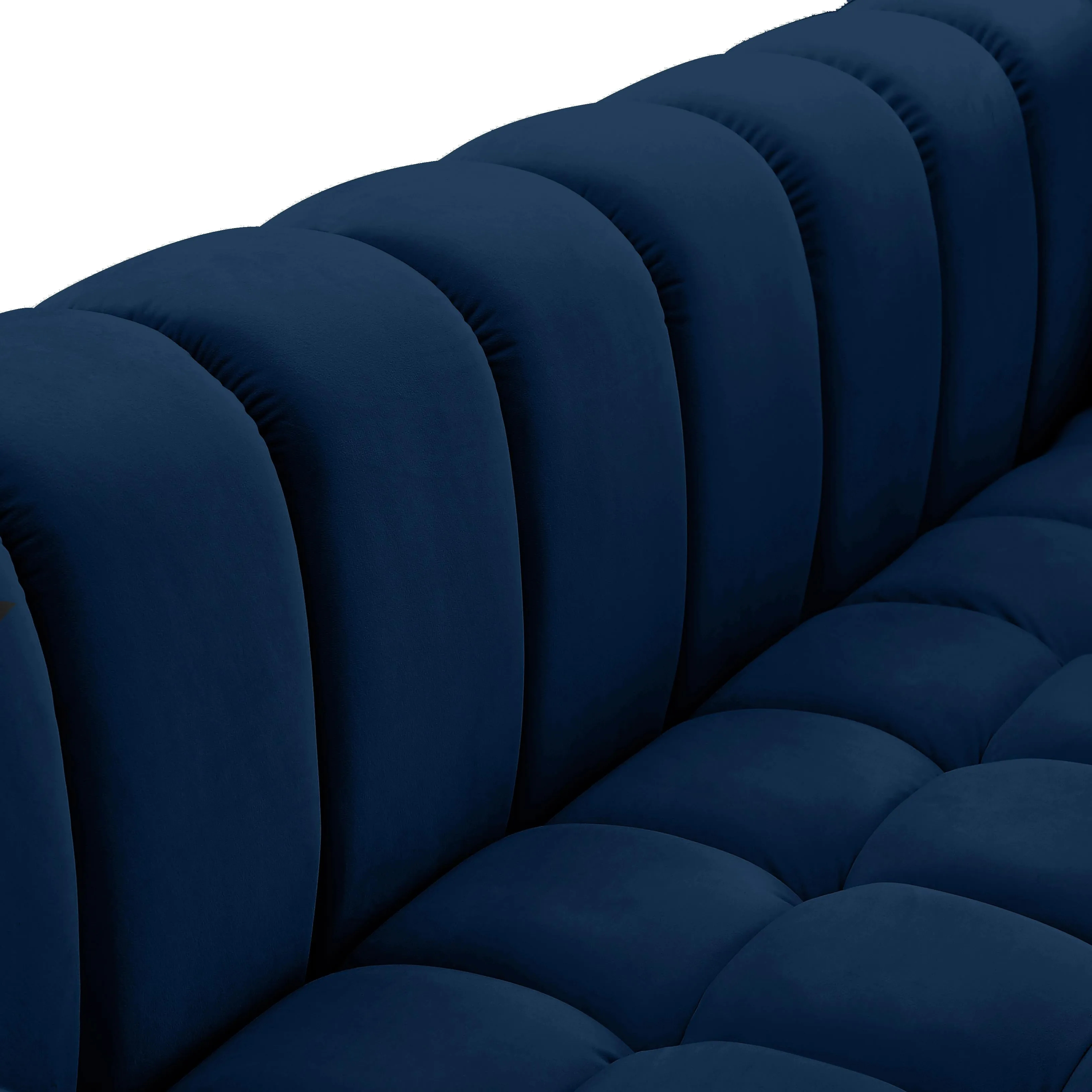 Gwen Navy Velvet Loveseat