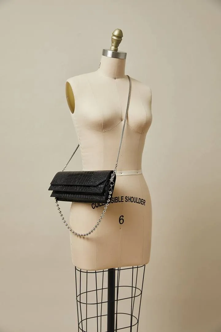HAN WEN STUDIO Naomi Croc Slim Bag