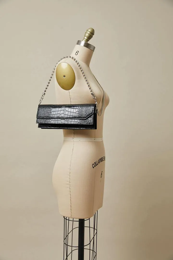 HAN WEN STUDIO Naomi Croc Slim Bag