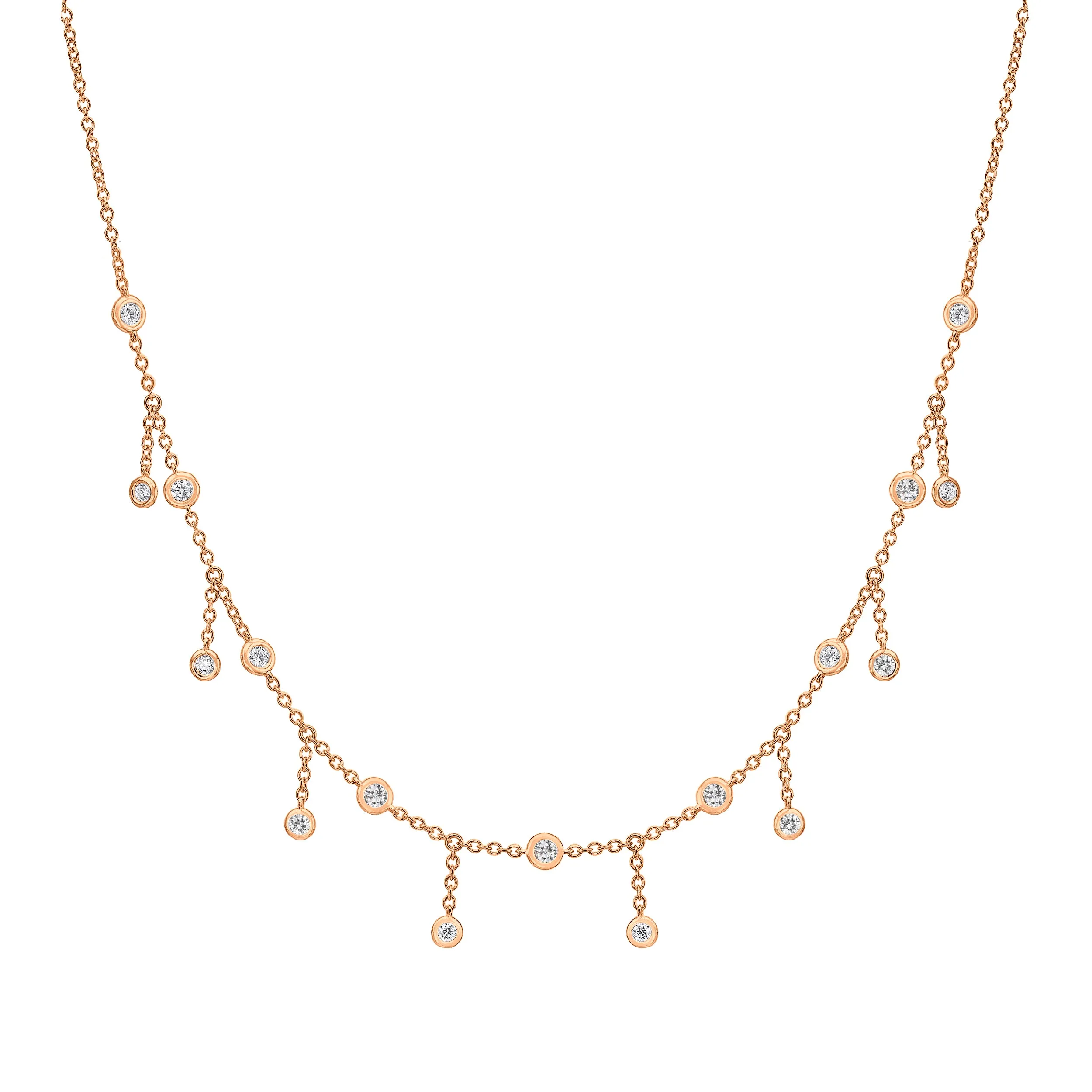 Hanging Diamonds Choker Necklace