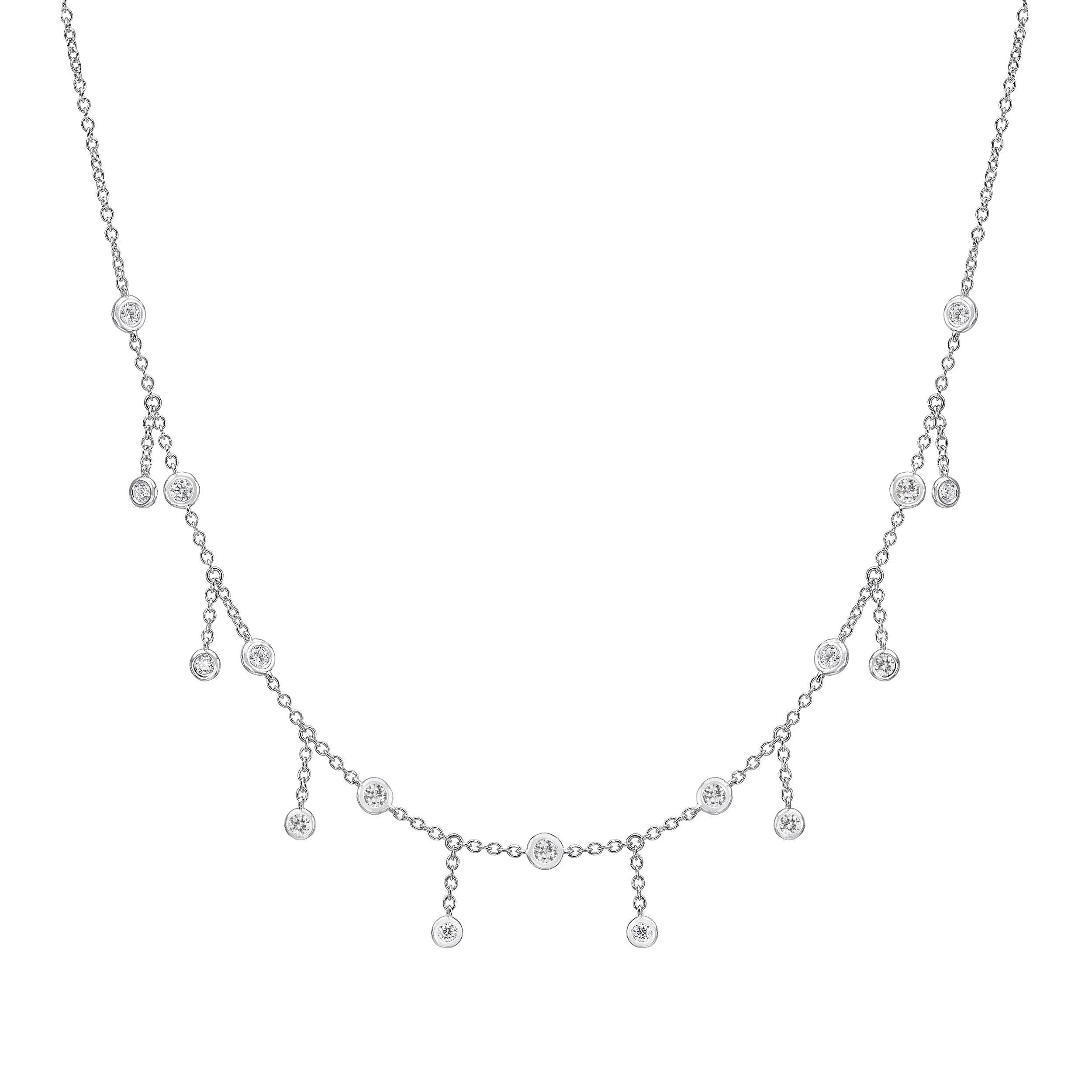 Hanging Diamonds Choker Necklace