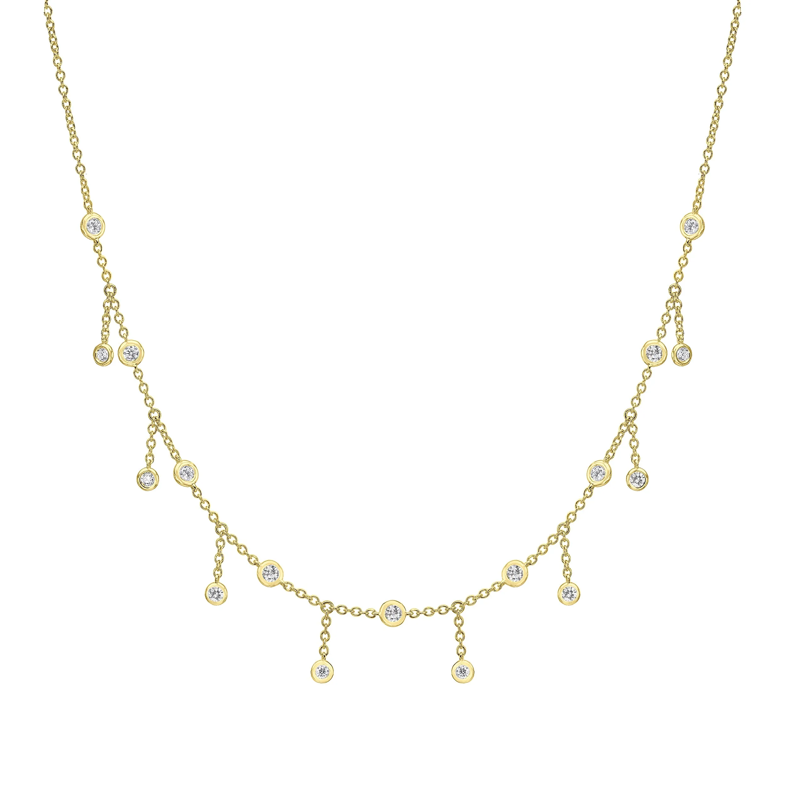 Hanging Diamonds Choker Necklace