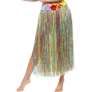 Hawaiian Hula Skirt With Flowers Multicoloured