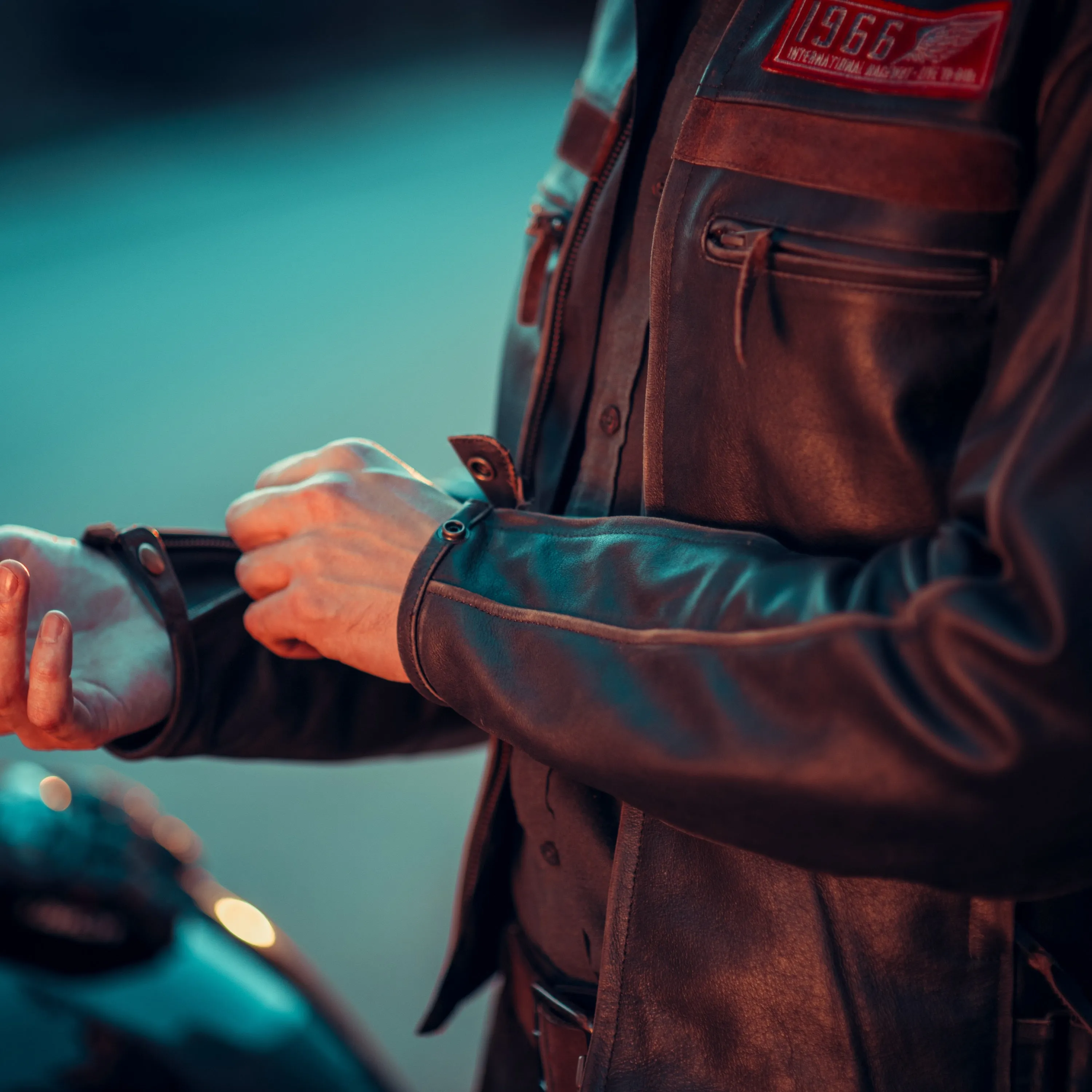 Heritage Retro Brown Motorcycle Leather Jacket