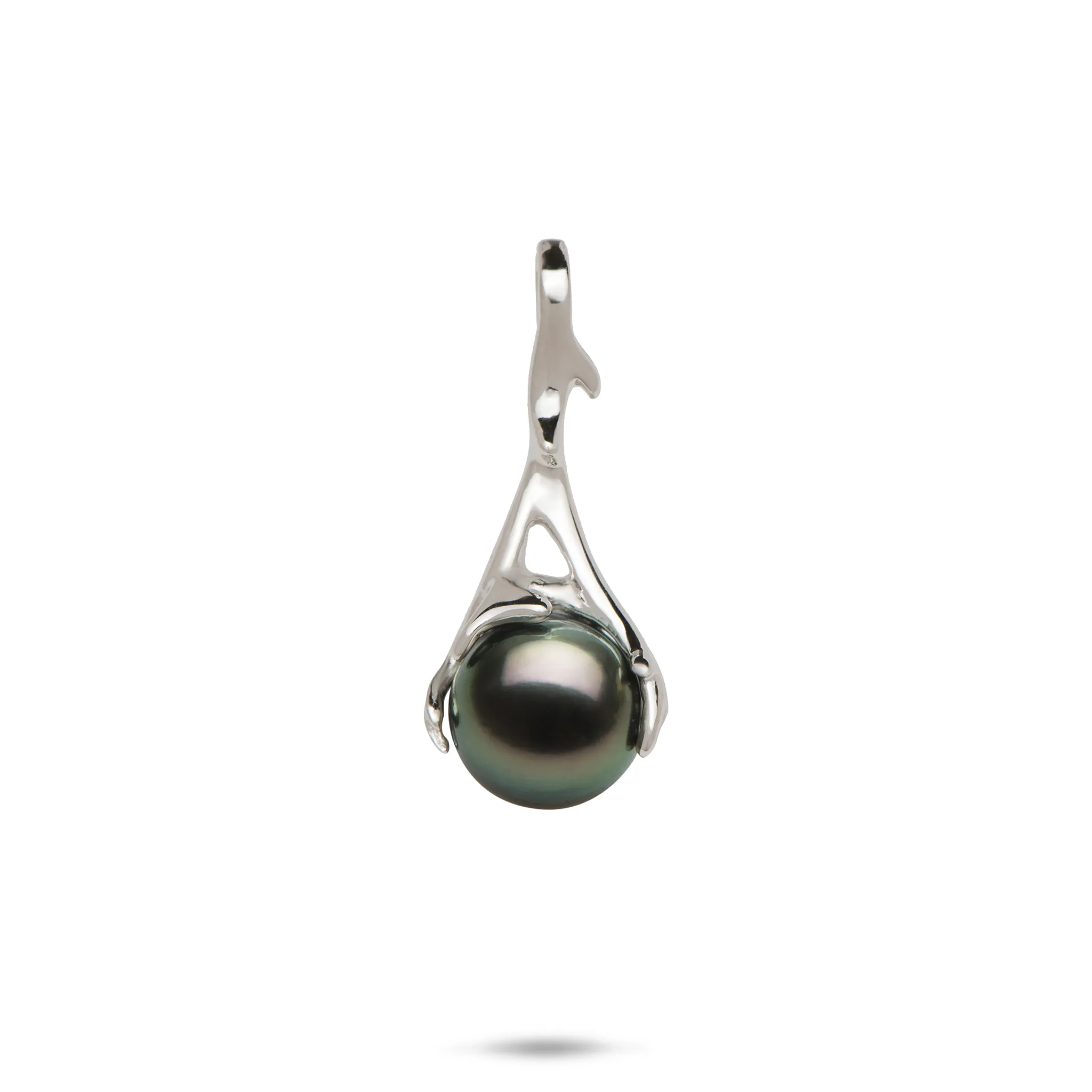 Heritage Tahitian Pearl Pendant in White Gold - 25mm