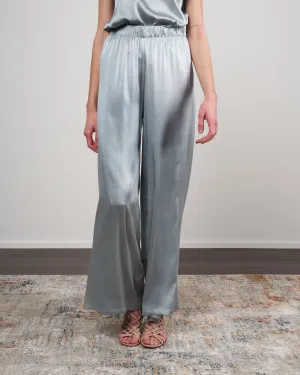 high waist silk palazzo pants - rio