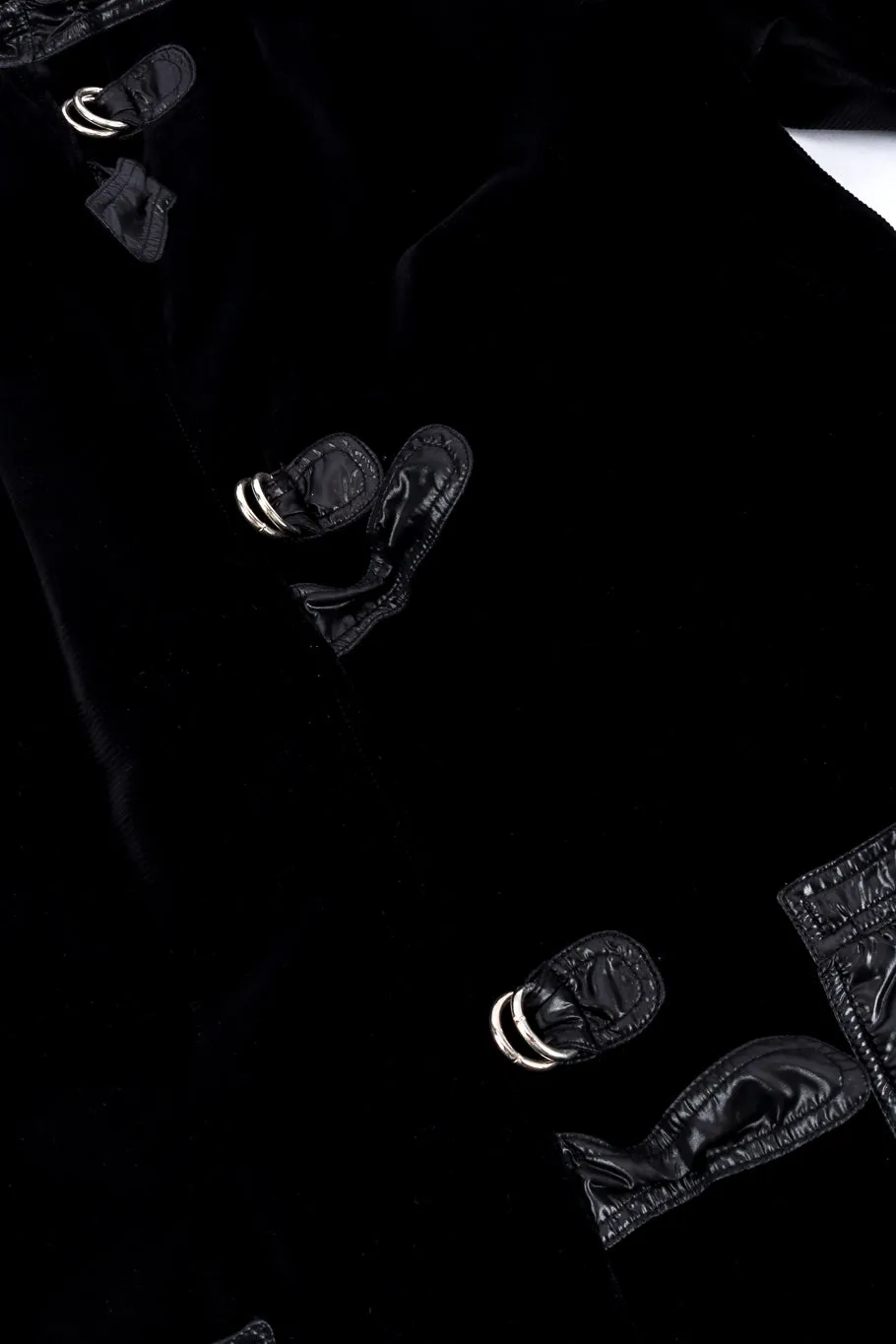 Hooded Duffle Velvet Coat