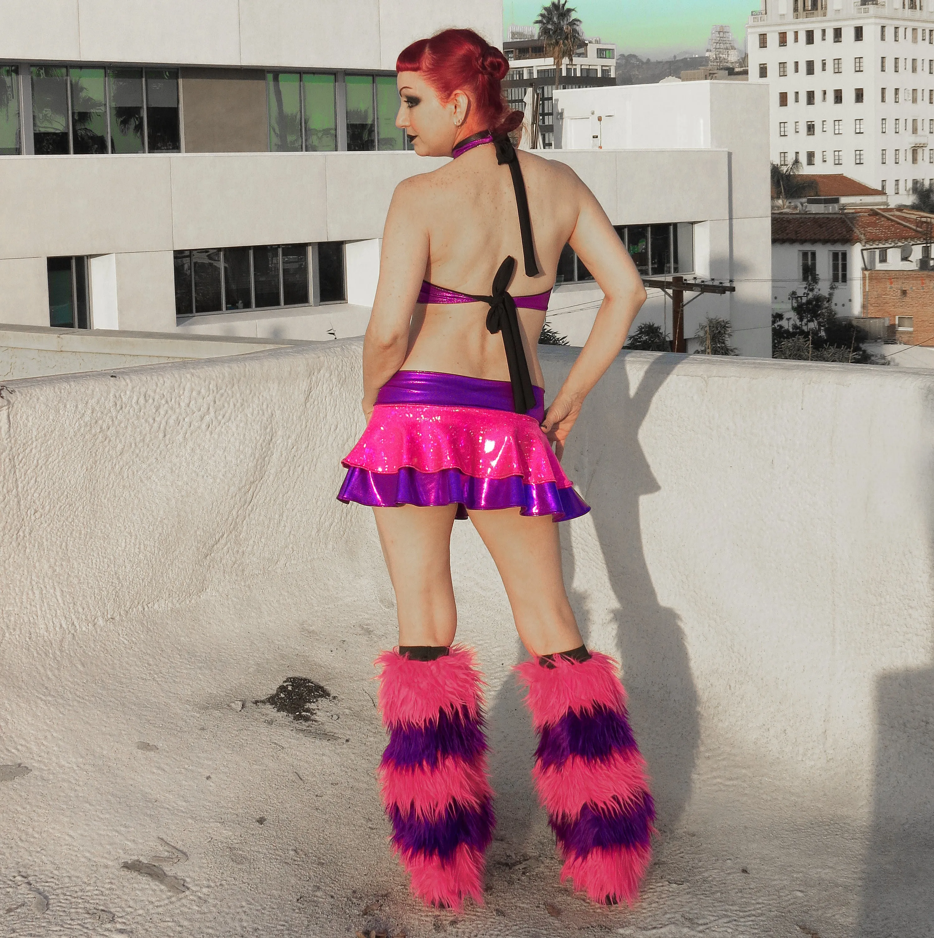 Hot Pink Purple Iridescent Skirt