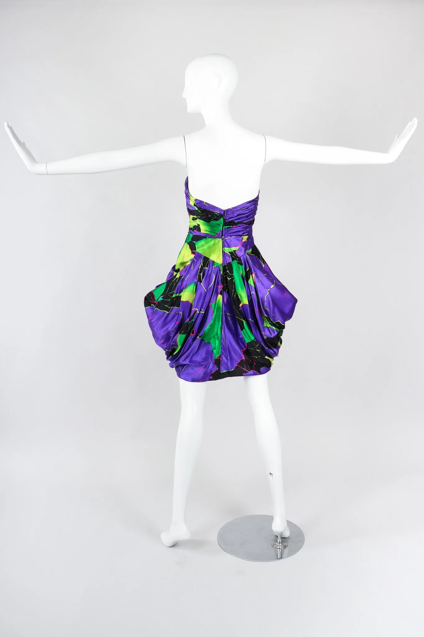 Hot Tropical Print Tulip Dress