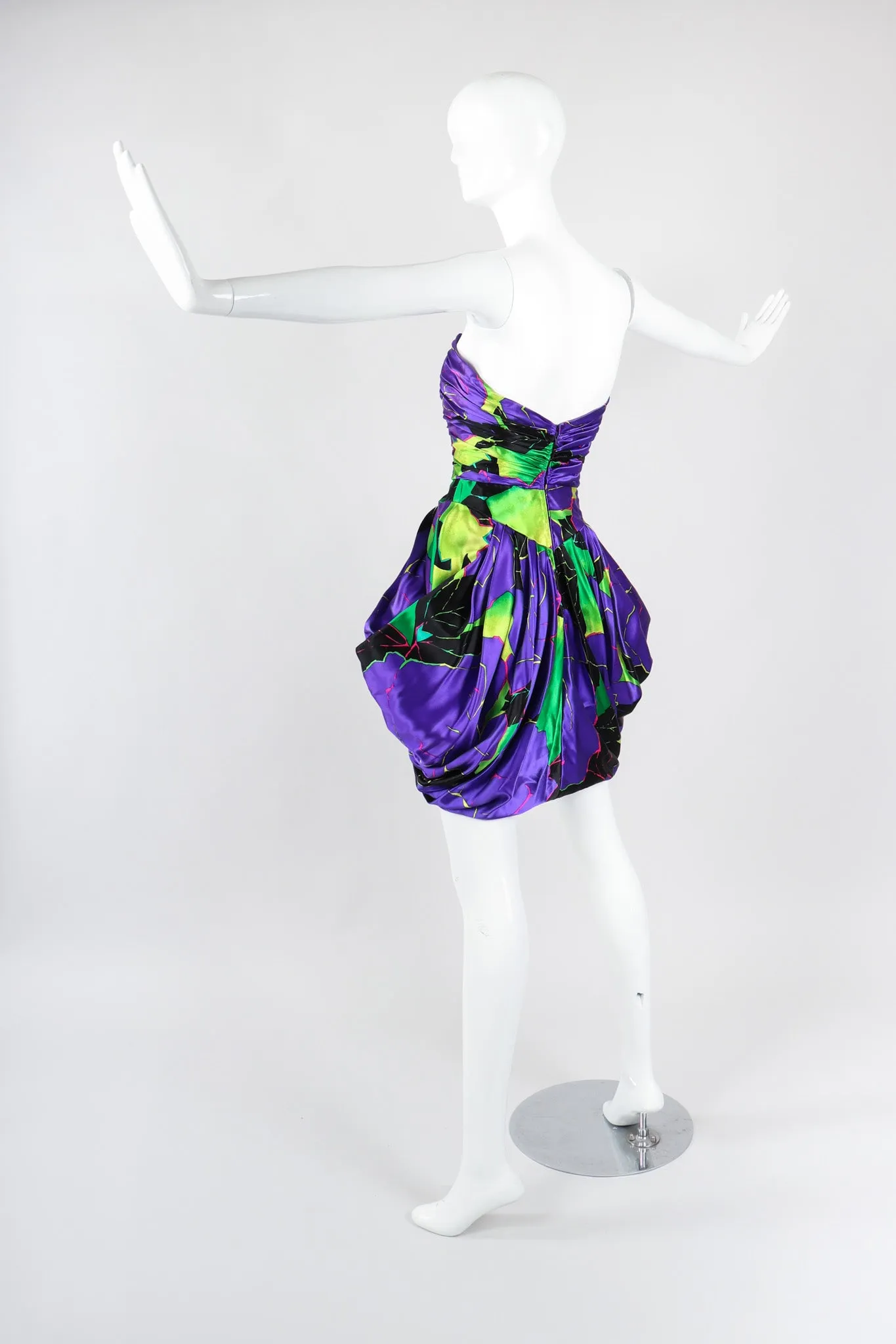 Hot Tropical Print Tulip Dress