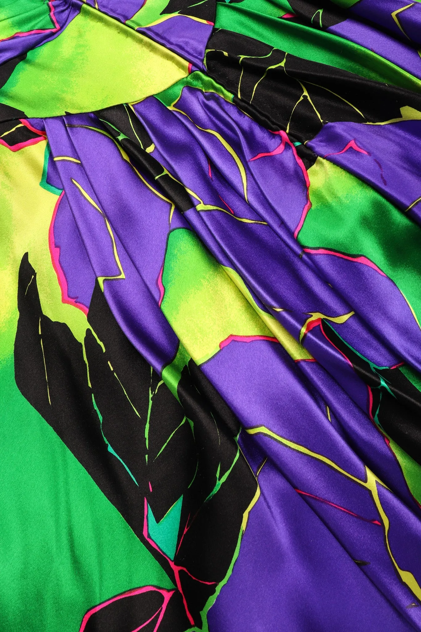 Hot Tropical Print Tulip Dress