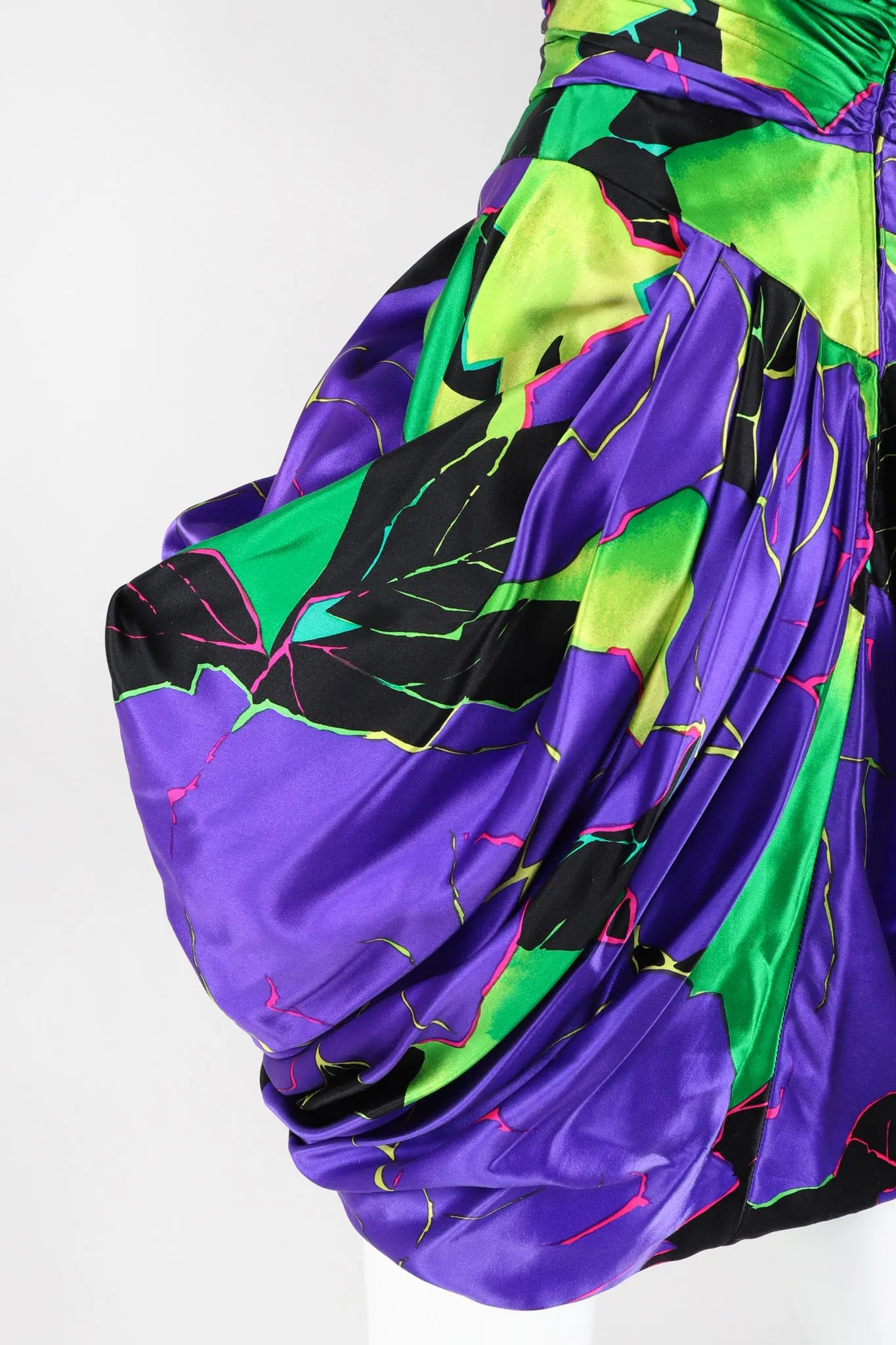 Hot Tropical Print Tulip Dress