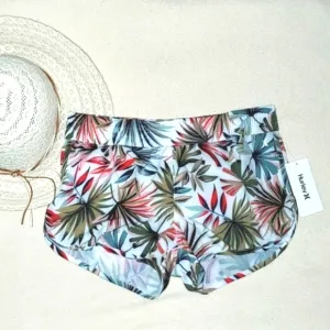 Hurley Tropical Palm Print Surf Hybrid Boardshorts Swim Shorts