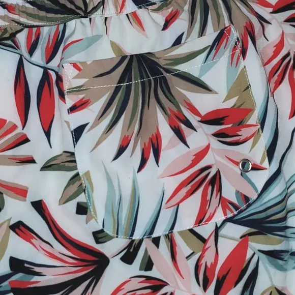 Hurley Tropical Palm Print Surf Hybrid Boardshorts Swim Shorts