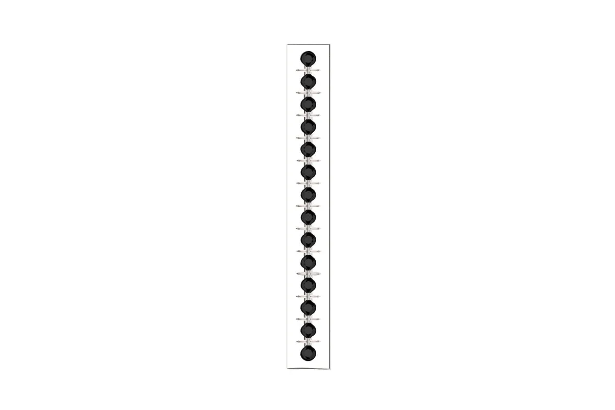 I-BEAM - Silver Gemstone Pavé - Pendant