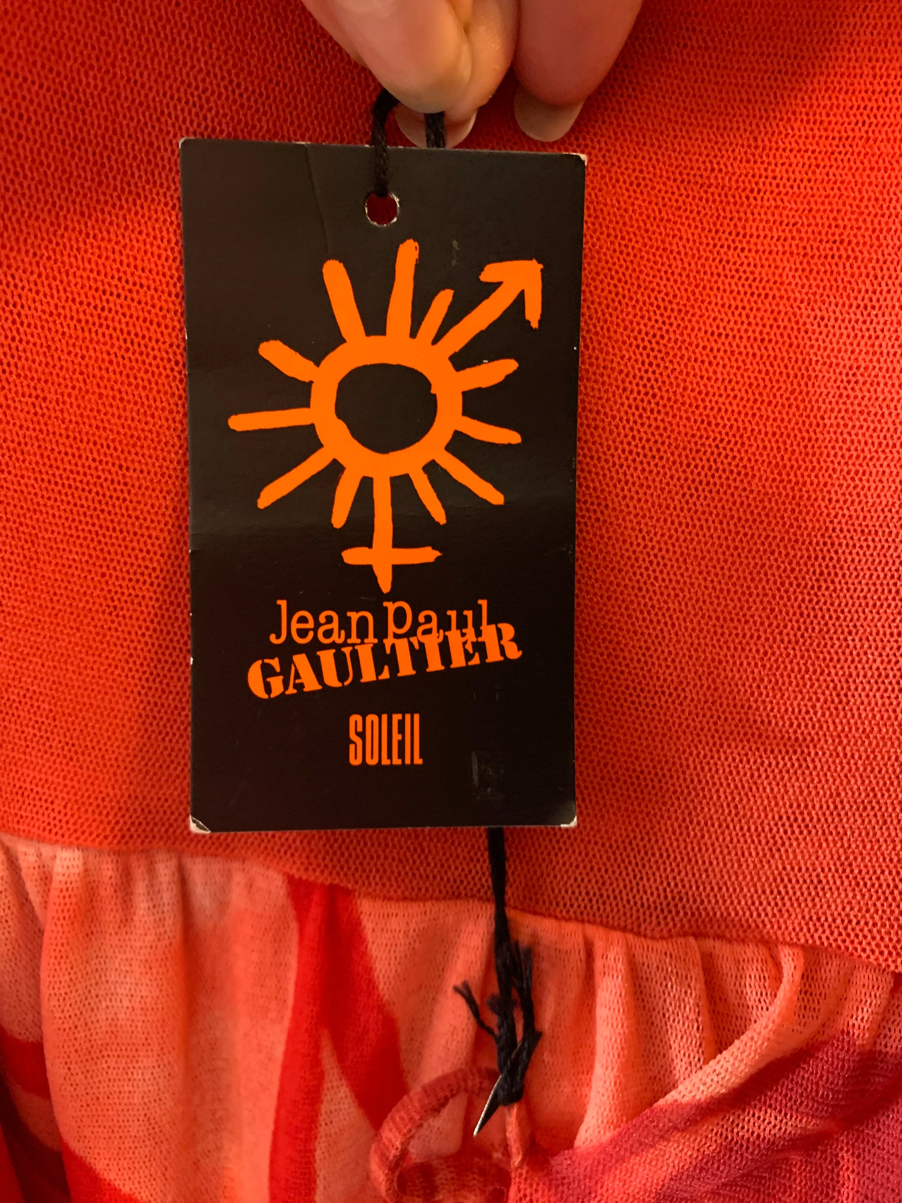 Jean Paul Gaultier Fuzzi Orange Mesh Ensemble