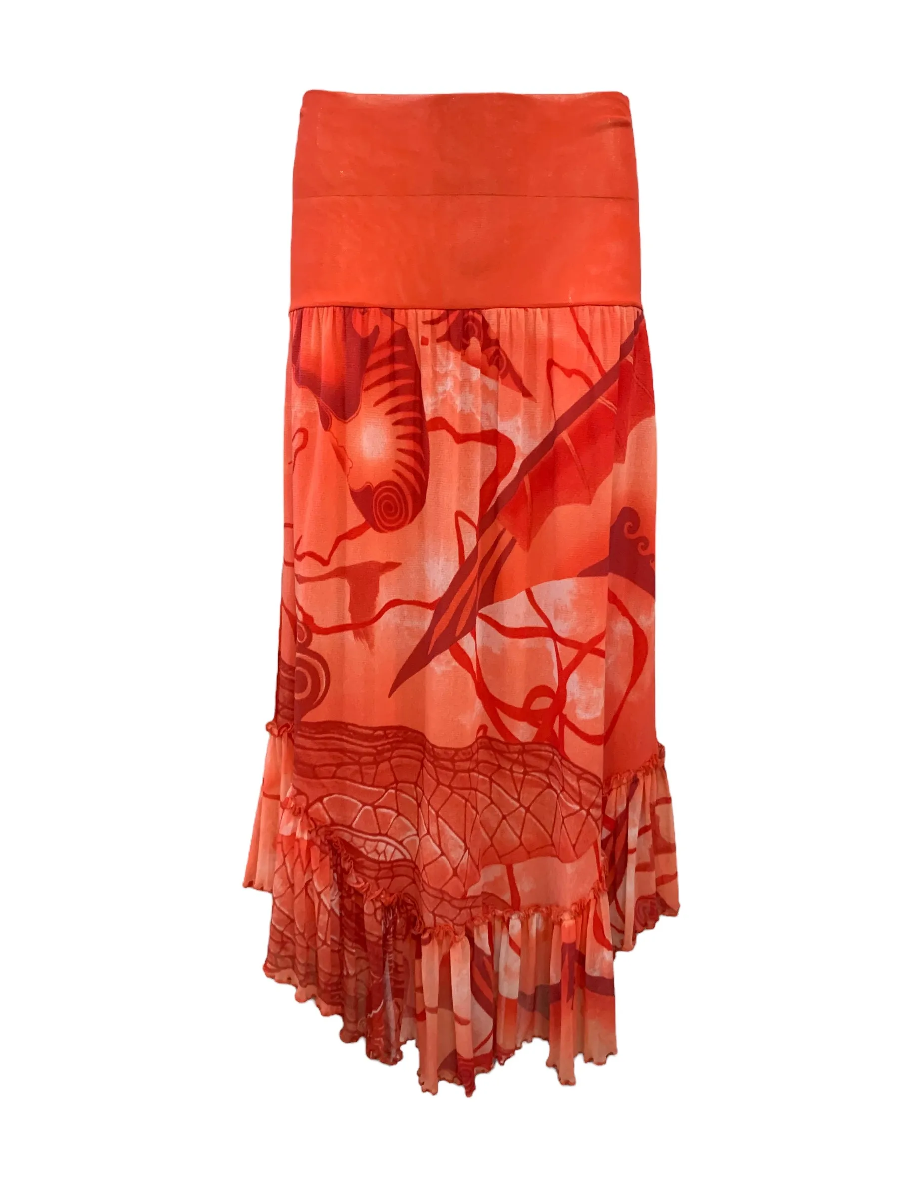 Jean Paul Gaultier Fuzzi Orange Mesh Ensemble