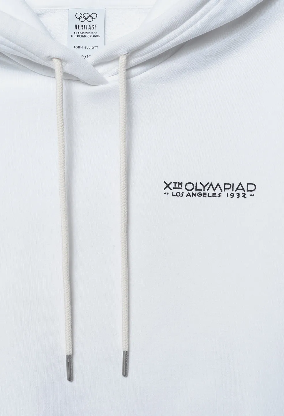 John Elliott x Olympic Heritage Los Angeles Hoodie / White