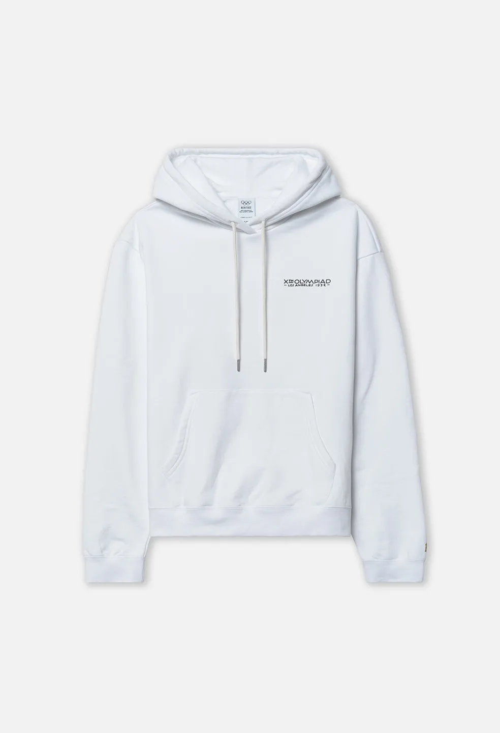 John Elliott x Olympic Heritage Los Angeles Hoodie / White