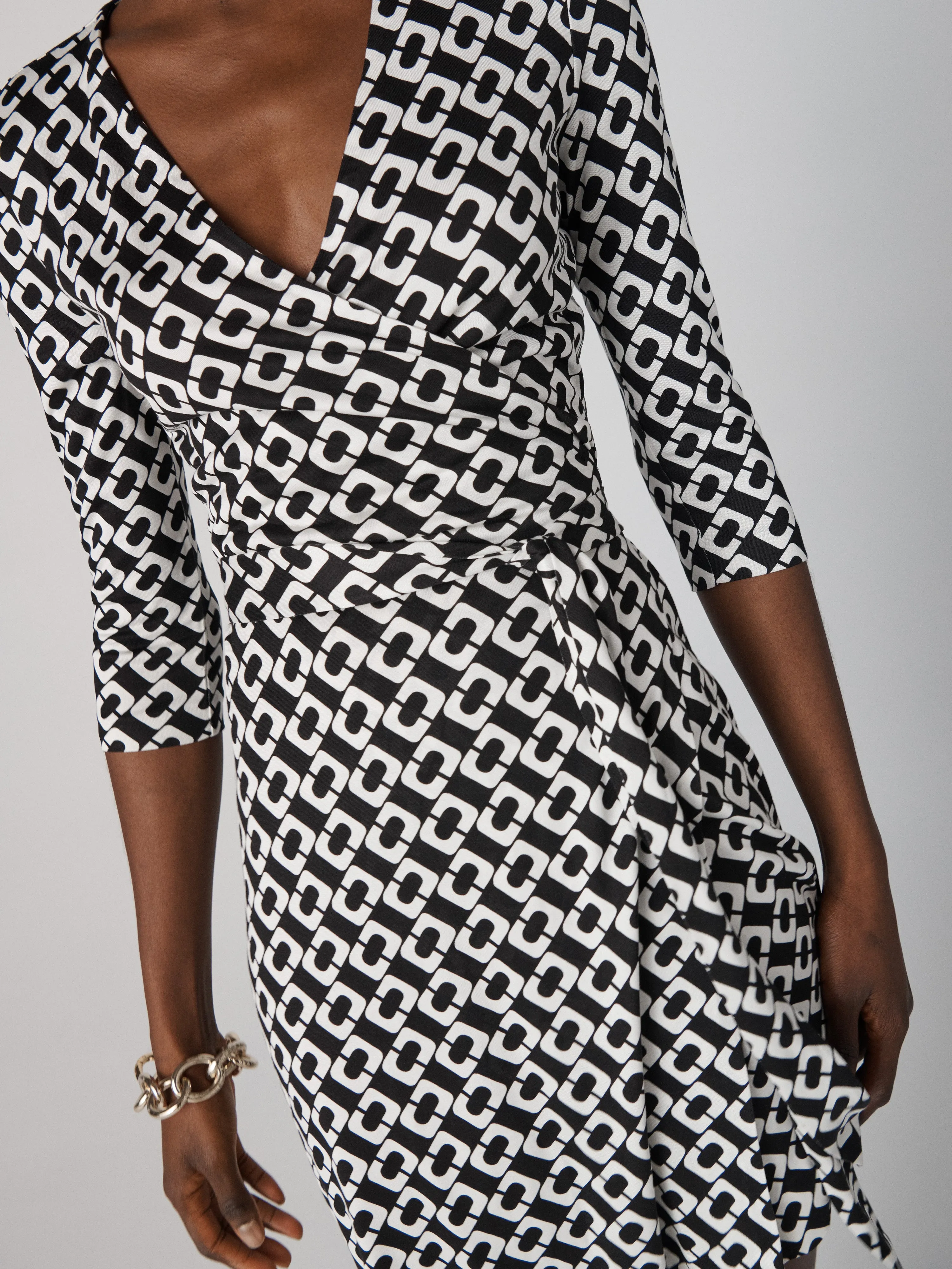 Julian Silk Jersey Wrap Dress
