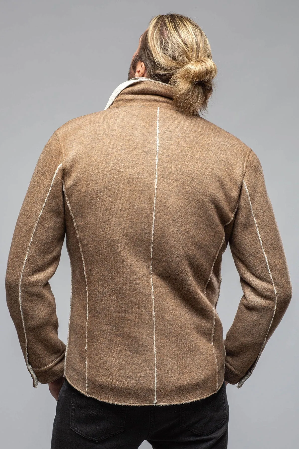 Kalispell Sherpa Shirt Jacket In Tan