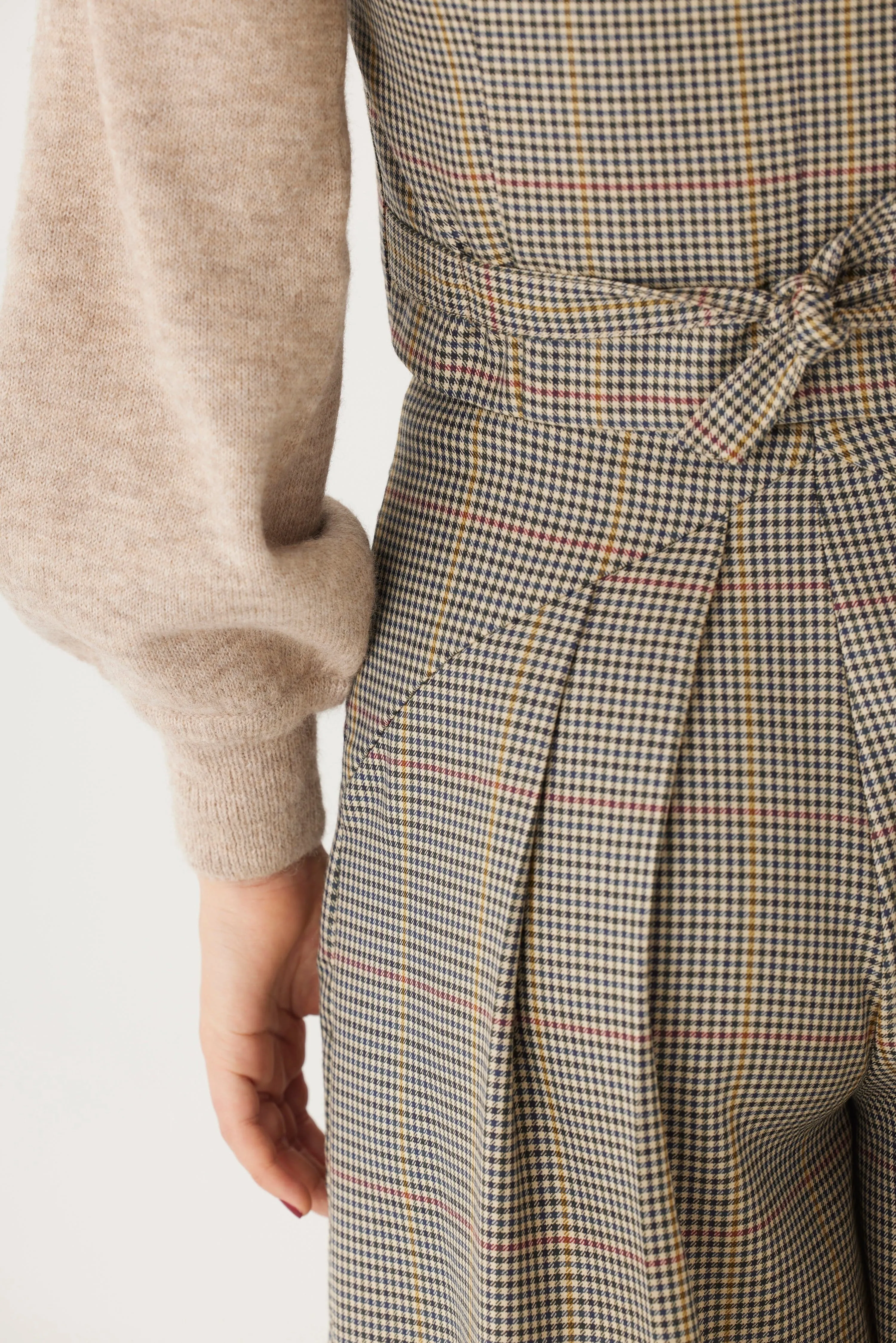 Katherine Pant in Tropical Wool Plaid