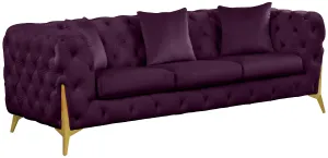 Kingdom Purple Velvet Sofa