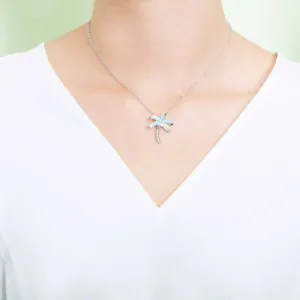 Larimar Palm Tree Pendant