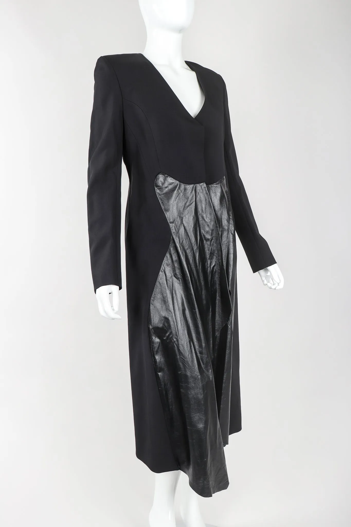 Leather Skirted Tail Coat