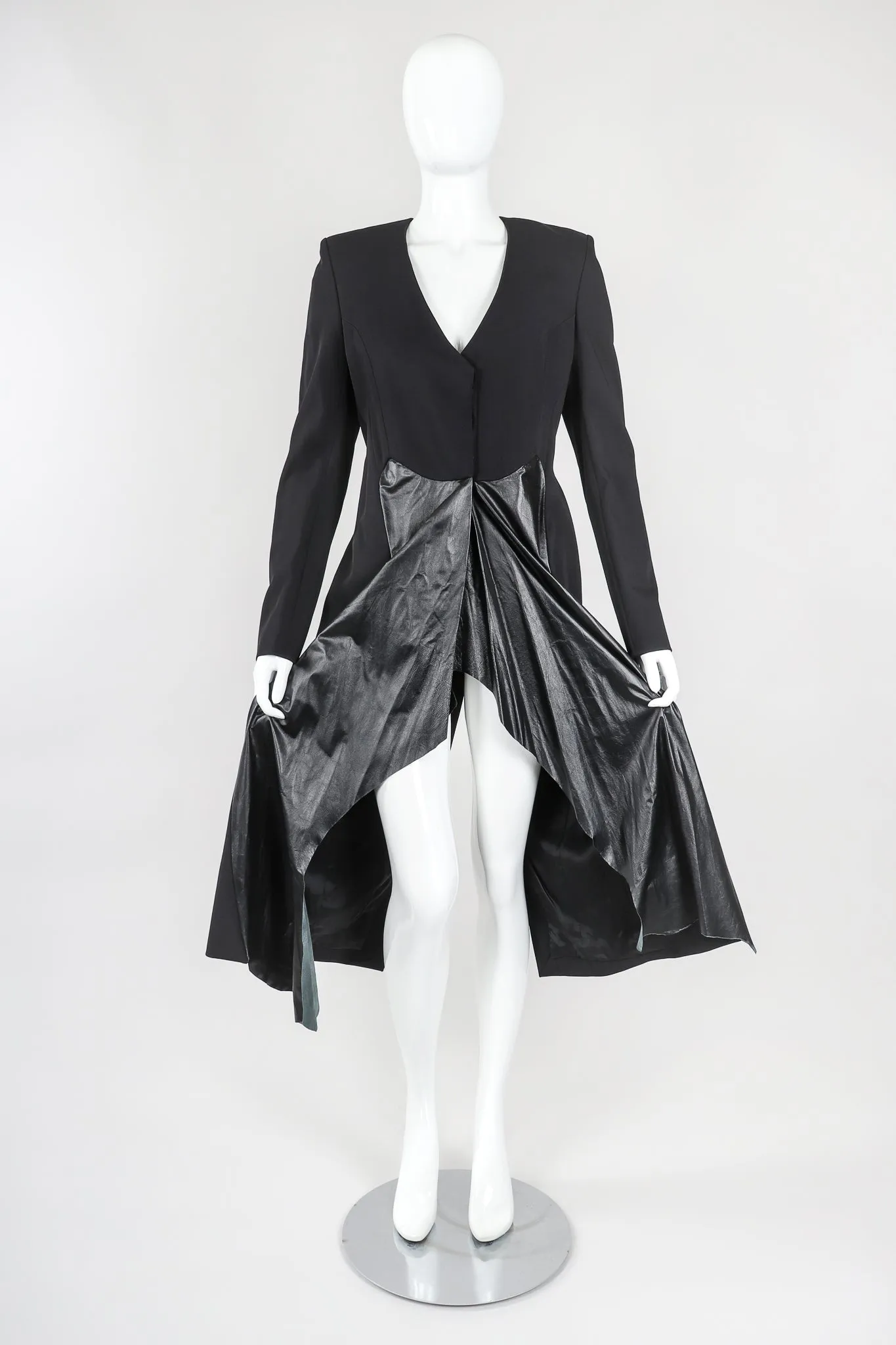 Leather Skirted Tail Coat