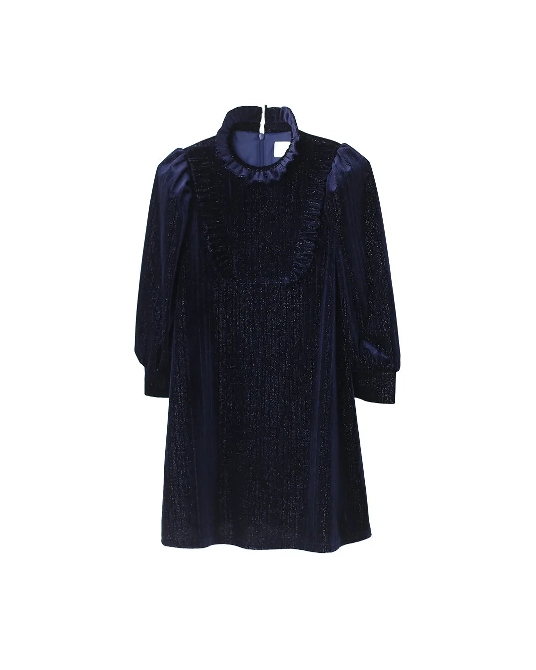 Lena dress (dark-sapphire velvet)